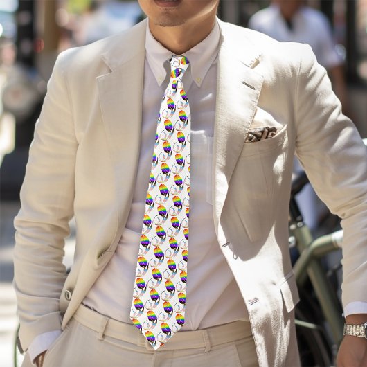 LGBTQ plus Tulpen Bloemen Stropdas