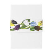 LGBTQ plus Tulpen Bloemen Uitnodigingen Wikkel (Achterkant Voorbeeld)