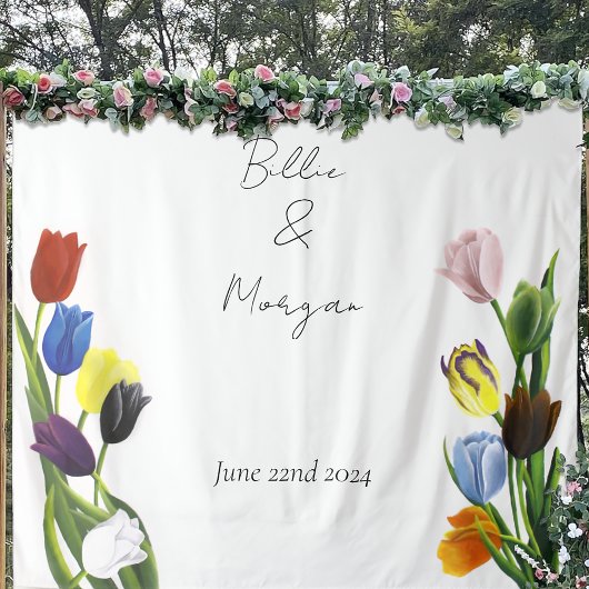 LGBTQ plus Tulpen Bloemen Wandkleed