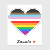 LGBTQ POC Heart Sticker (Vel)