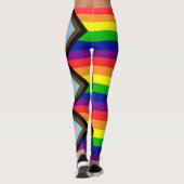 LGBTQ+ Pogress Pride Unisex Trending Leggings (Achterkant)