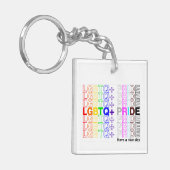LGBTQ+ Pride Acryl Sleutelhanger (Voorkant Links)