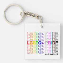 LGBTQ+ Pride Acryl Sleutelhanger
