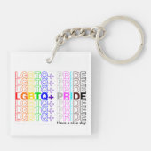 LGBTQ+ Pride Acryl Sleutelhanger (Achterkant)