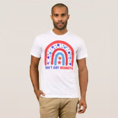 LGBTQ+ Pride Ally Don't Say DeSantis Patriottisch T-shirt (Voorkant volledig)
