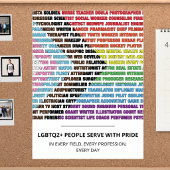 LGBTQ Pride Beroepen Word Cloud Poster