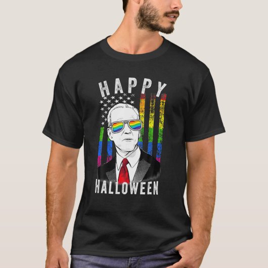LGBTQ Pride Biden Happy Halloween voor LGBT Pride T-shirt (Voorkant)