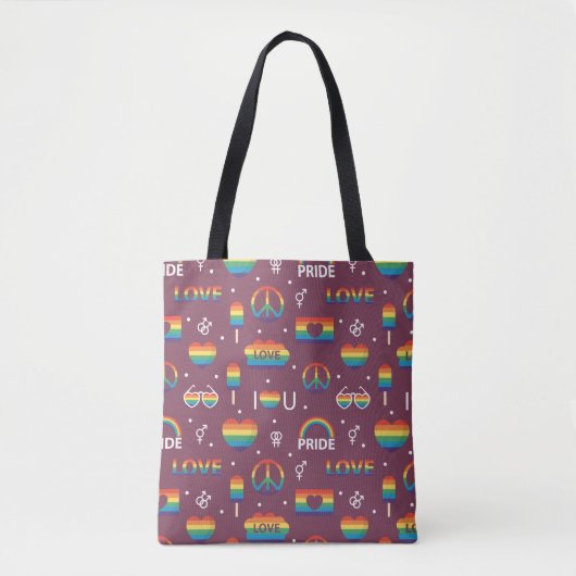 LGBTQ Pride Canvas tas (Voorkant)