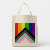 LGBTQ+ Pride Canvas tas (Achterkant)