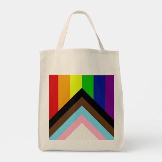 LGBTQ+ Pride Canvas tas (Achterkant)