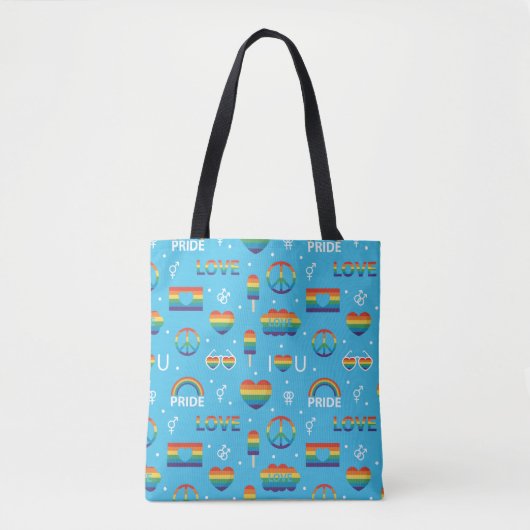 LGBTQ Pride Canvas tas (Voorkant)