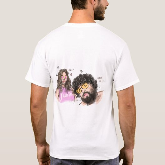 LGBTQ+ Pride Couple Illustration T - Shirt (Achterkant)