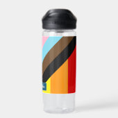 LGBTQ & Pride - de Vlag van de Vooruitgang van de Waterfles (Achterkant)