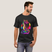 LGBTQ+ Pride Dragon T-shirt (Voorkant volledig)