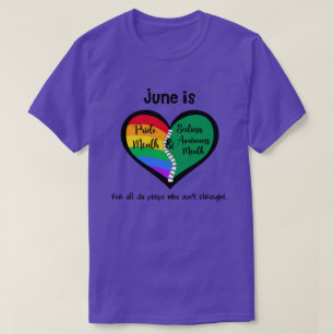 LGBTQ+ Pride en Scoliosis T-Shirt is niet recht