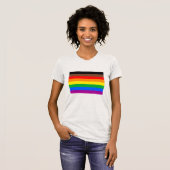 LGBTQ Pride Flag (8 Stripes) T-shirt (Voorkant volledig)