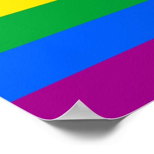 LGBTQ Pride Flag Poster (Hoek)