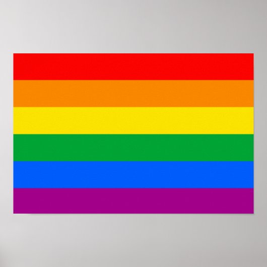 LGBTQ Pride Flag Poster (Voorkant)