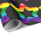 LGBTQ Pride Flag Rainbow kerstster Cadeaupapier (Rol Hoek)