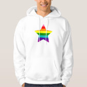 LGBTQ Pride Flag Rainbow kerstster Hoodie (Voorkant)