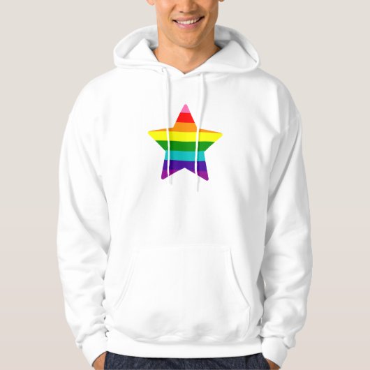 LGBTQ Pride Flag Rainbow kerstster Hoodie (Voorkant)