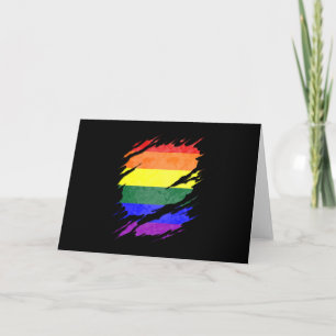 LGBTQ Pride Flag Ripped onthullen Kaart