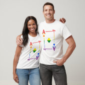 LGBTQ Pride Flag Speelkaarten Ace Kaart Diamonds T-shirt (Unisex)
