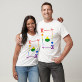 LGBTQ Pride Flag Speelkaarten Koning Kaart Schoppe T-shirt (Unisex)