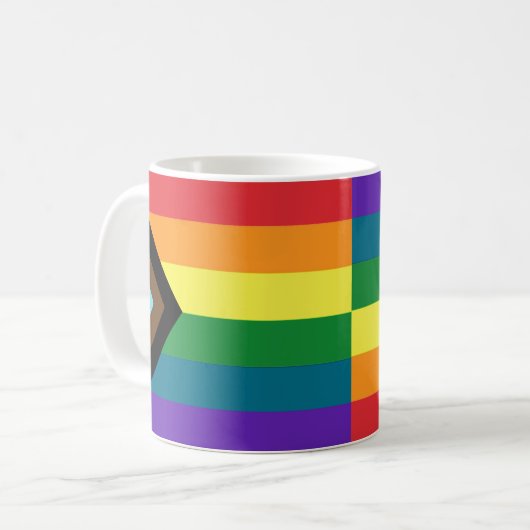LGBTQ+ Pride Flags Koffiemok (Voorkant links)