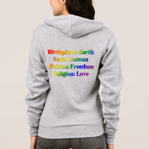 LGBTQ++ Pride - Geboorteplaats: Aarde. Ras: Mensel Hoodie