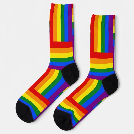 LGBTQ+ Pride geïnspireerde Crew-Sokken Sokken (Links)