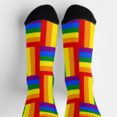 LGBTQ+ Pride geïnspireerde Crew-Sokken Sokken (Top)