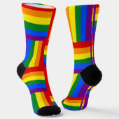 LGBTQ+ Pride geïnspireerde Crew-Sokken Sokken (Gebogen)
