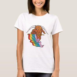 LGBTQ Pride Geit met Regenboog Vlag T-shirt