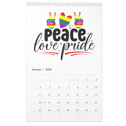 LGBTQ Pride Kalender (Jan 2026)