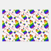 LGBTQ+ Pride Kat - Wees jezelf Inpakpapier Vel (Voorkant)