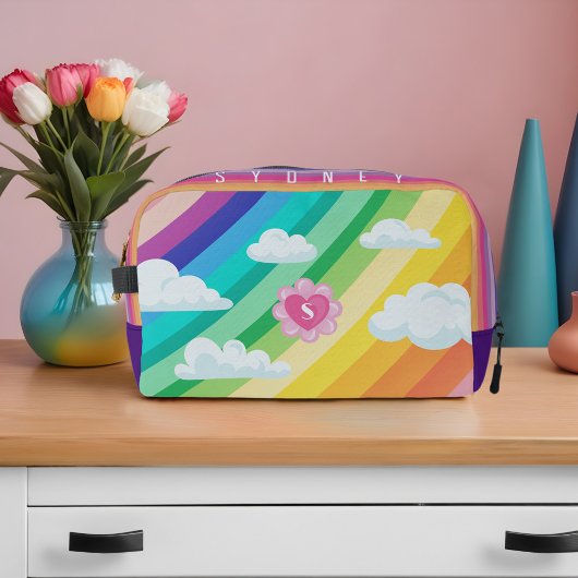 LGBTQ+ Pride Kleurrijke Regenboog Liefde Naam & Mo Toilettasje