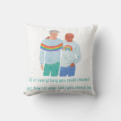 LGBTQ+ Pride Kunst Kussen (Voorkant)