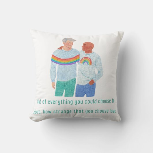 LGBTQ+ Pride Kunst Kussen (Voorkant)