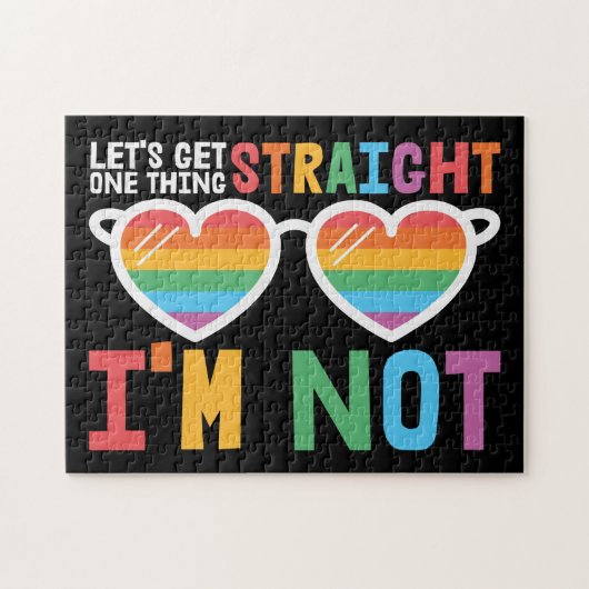 LGBTQ-pride Laten we één ding rechtzetten dat ik n Legpuzzel (Horizontaal)