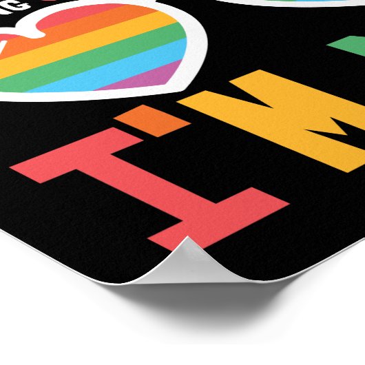 LGBTQ-pride Laten we één ding rechtzetten dat ik n Poster (Hoek)