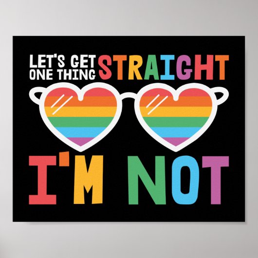 LGBTQ-pride Laten we één ding rechtzetten dat ik n Poster (Voorkant)