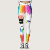 LGBTQ - Pride Leggings - verf de regenboog (Voorkant)