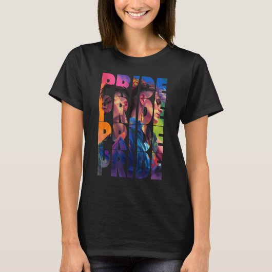 LGBTQ+ Pride LGBT Gay Pride Rainbow 5 T-shirt (Voorkant)