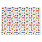 LGBTQ+ Pride Love is een liefdescadeautje Groot Cadeauzakje (Achterkant)