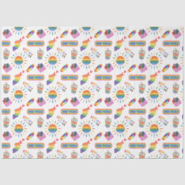 LGBTQ + Pride Love is Love Wrapping Tissue Paper Tissuepapier