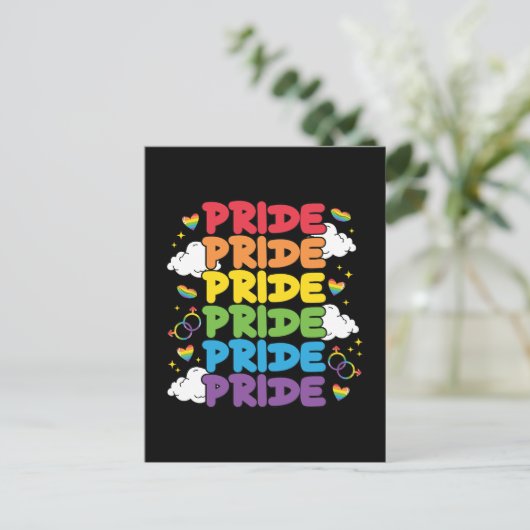 LGBTQ - Pride Maand Briefkaart (Staand voorkant)