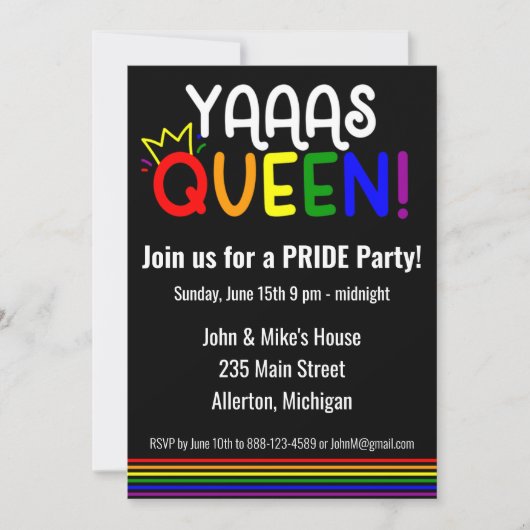 LGBTQ PRIDE MAAND KAART (Voorkant)