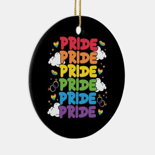 LGBTQ - Pride Maand Keramisch Ornament (Rechts)