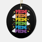 LGBTQ - Pride Maand Keramisch Ornament (Links)
